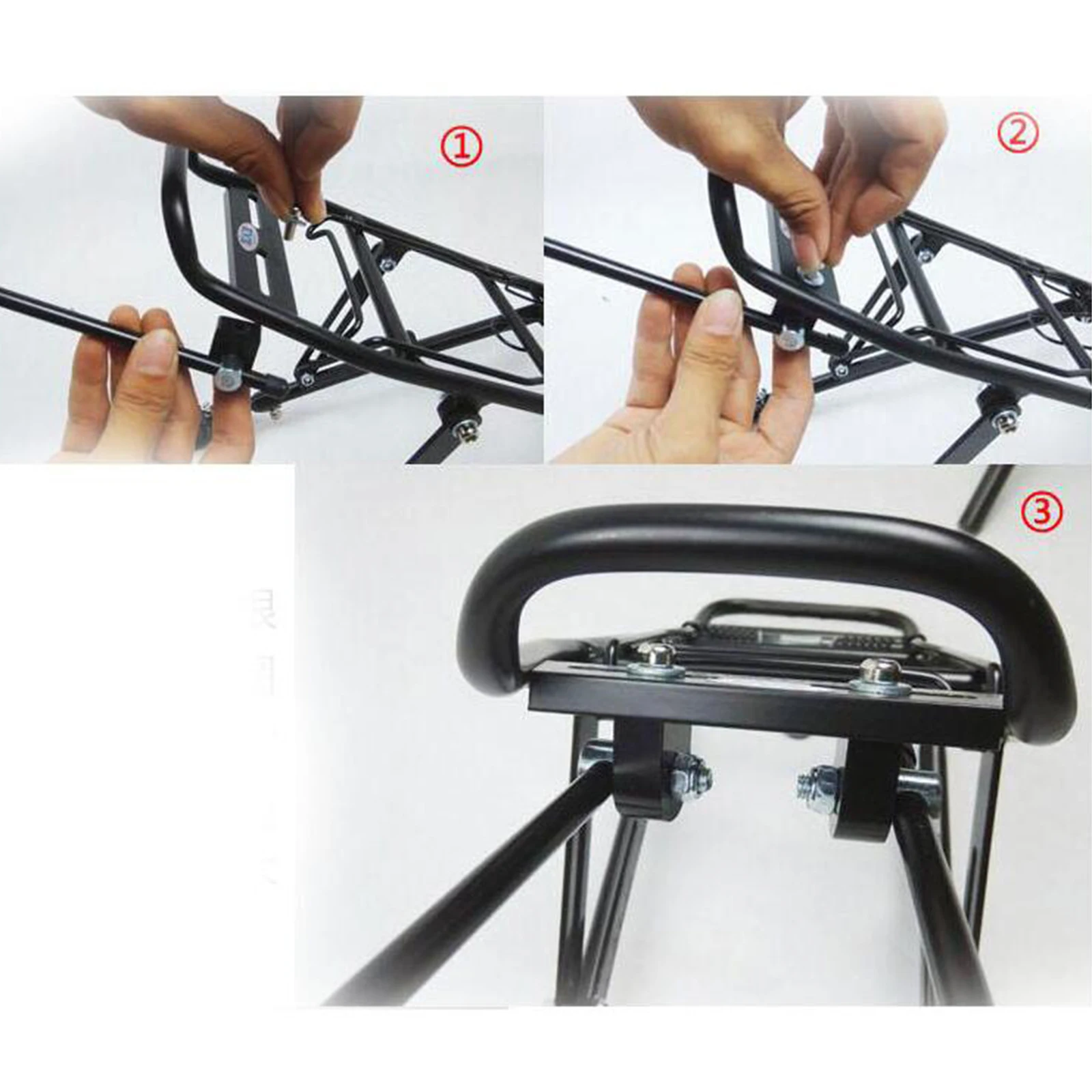 Mountainbike Fahrrad Heck gepäck Gepäckträger 25kg Legierung Reitstock – Immagine 6