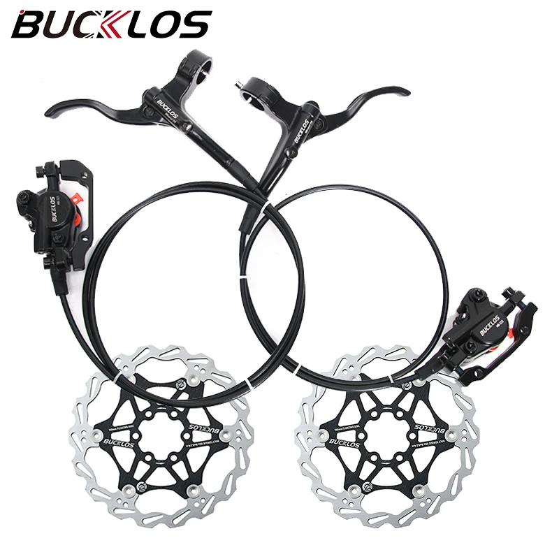 Bucklos fahrrad hydraulische bremsen setzen öldruck 160mm fahrrads ch eiben brems satz straße mtb fahrrad