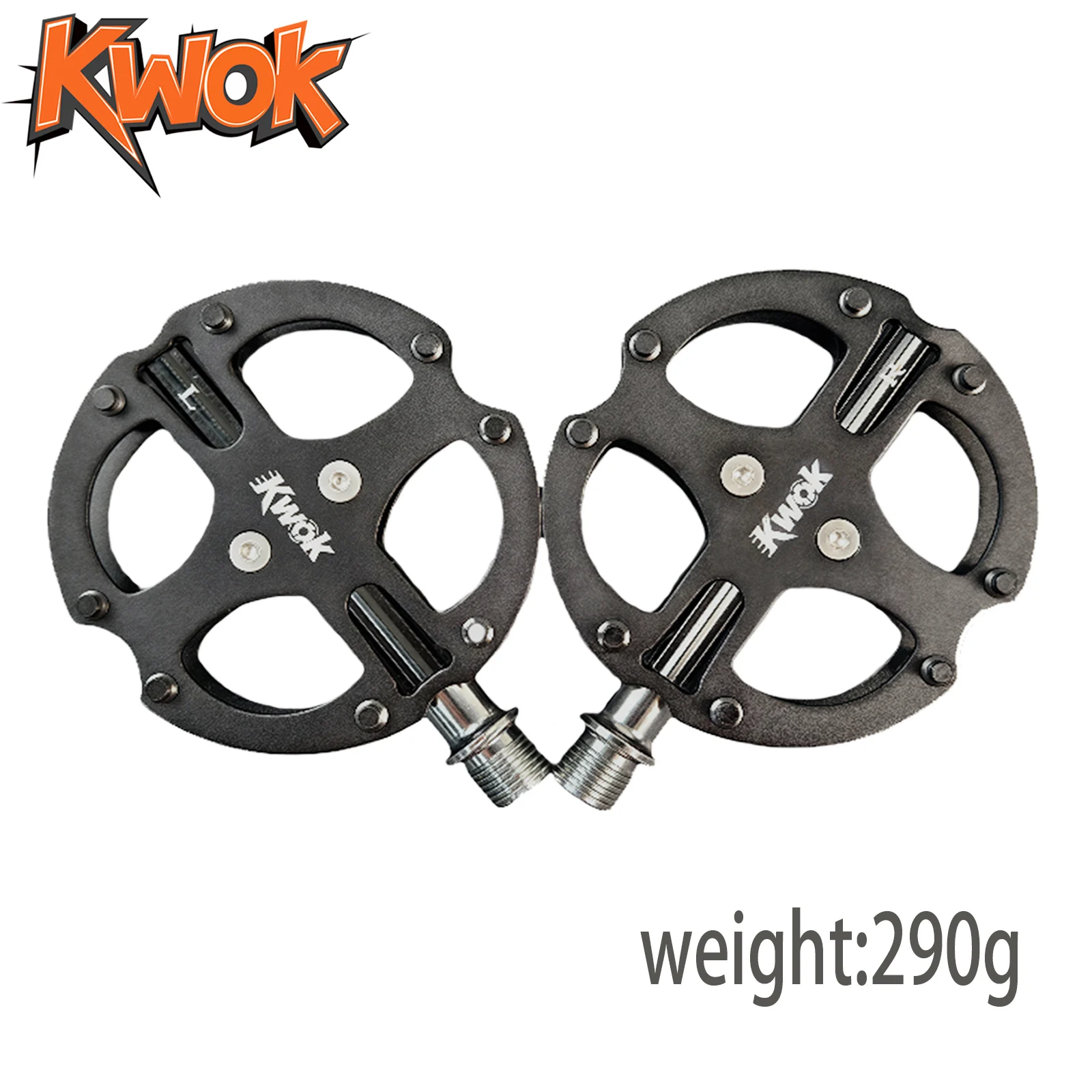 Kwok Fahrradpedale, Aluminiumlegierung, ultraleicht, MTB, Rennradpedale, 3-lagige Fahrradpedale, rutschfestes