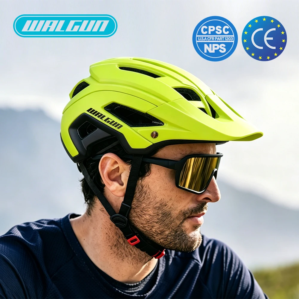 Trail Fahrradhelm MTB Mountain XC AM Fahrradhelm für Männer Frauen Erwachsene Offroad-Fahrradhelm mit Visier