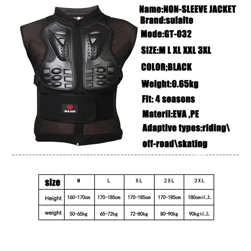 Moto Armor Motorradjacke Körperschutz Ski-Körperschutz – Bild 6