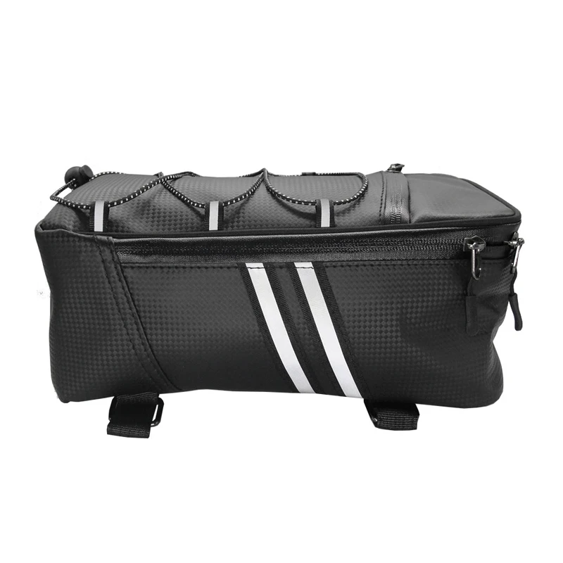 Motorrad Fahrrad Rack Gepäckträger Tasche Stamm PU Leder Wasserdicht – Bild 3