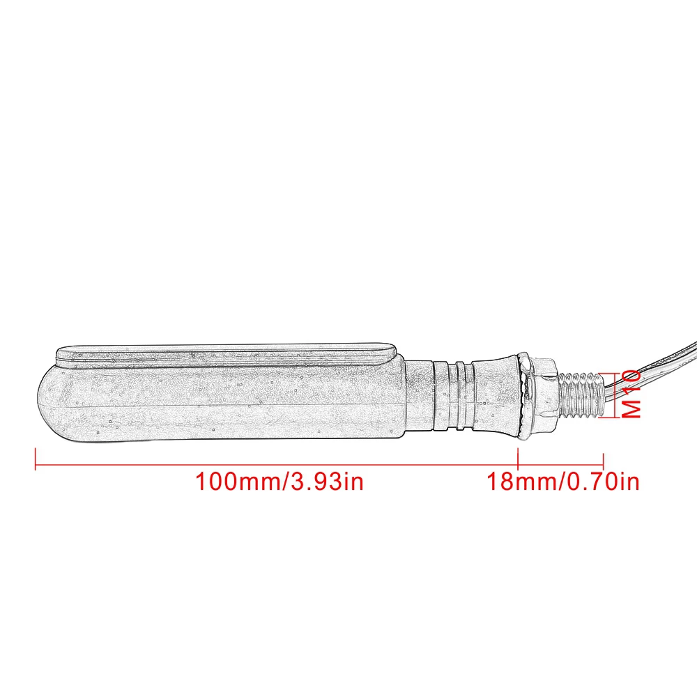 Motorrad Led Blinker Richtungs Indikatoren Blinkt Hinten Schwanz – Bild 3