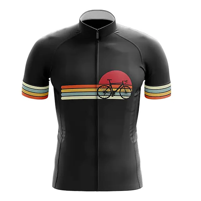 Radfahren Jersey Kurzarm Fahrrad Kleidung Shirts Neue männer Radfahren – Immagine 3