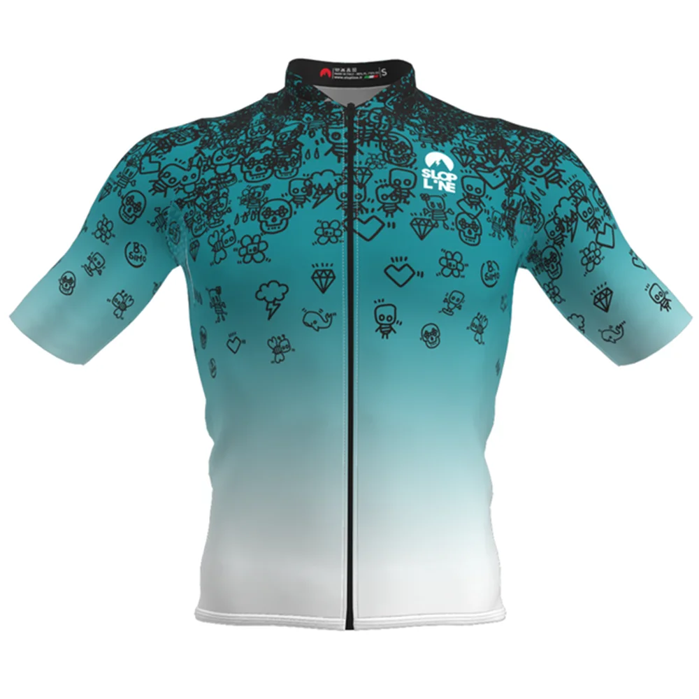 Radfahren Kurzarm Team Weiß Jersey Camisa De Zeit Bicicleta De Montaña – Image 3
