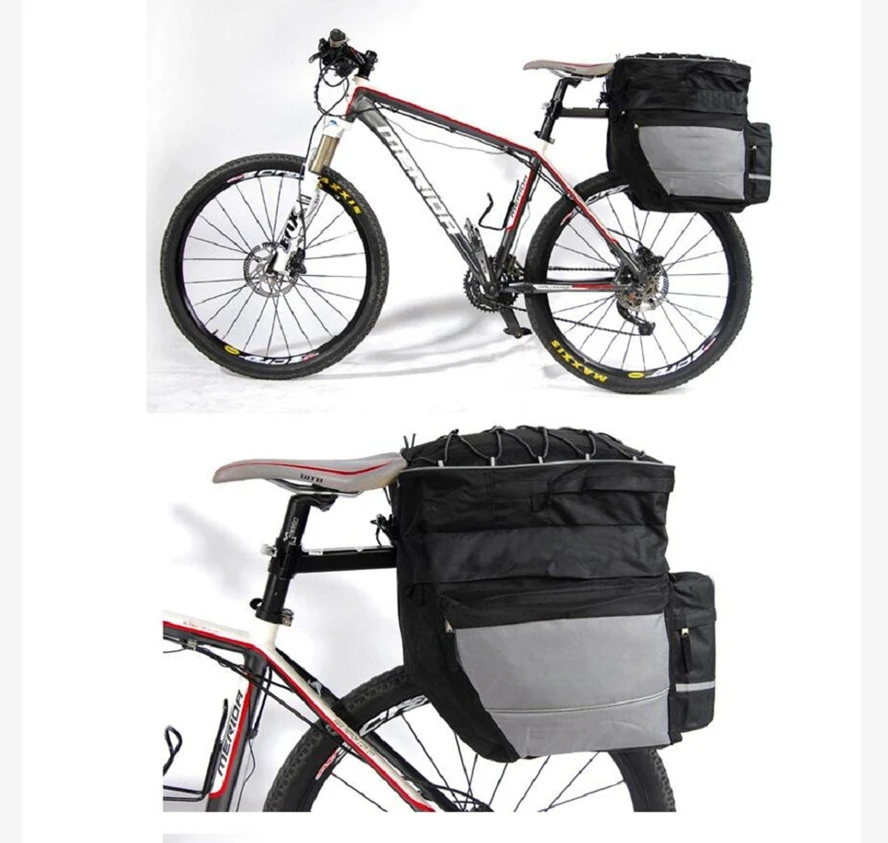 60L MTB Fahrrad Träger Tasche Hinten Rack Bike Stamm Tasche Gepäck – Bild 6