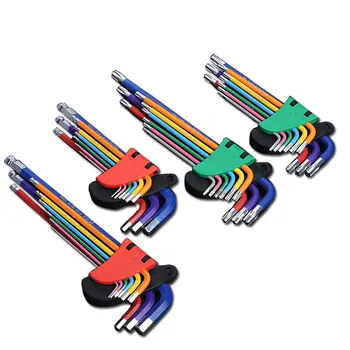 Allen Key Set L Wrench Kit Für Allen Schraube 9PCS Lange Arm Hex Key Set 1,5mm Zu 10mm Hexagon Spanner