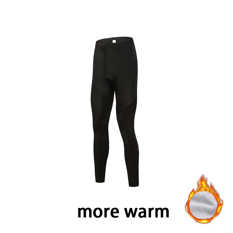 Winter-Radhose 2025, klassische schwarze Thermo-Fleece-lange Trägerhose, Herren-Winter-Fahrrad-Reitshose