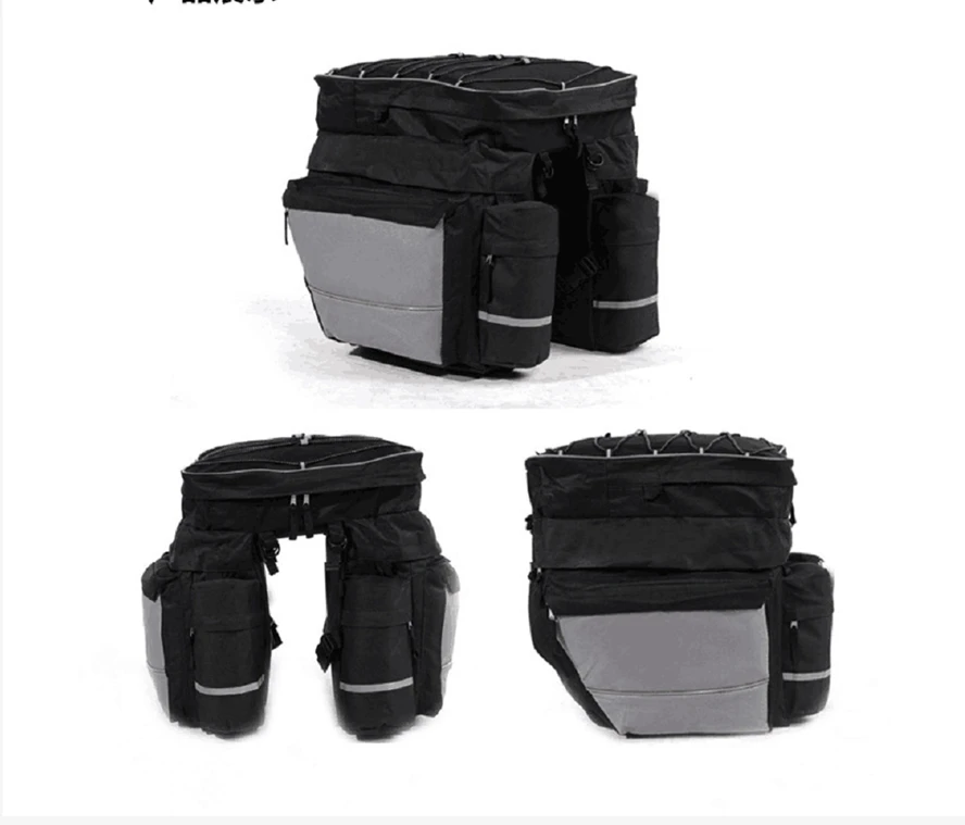 60L MTB Fahrrad Träger Tasche Hinten Rack Bike Stamm Tasche Gepäck – Bild 4
