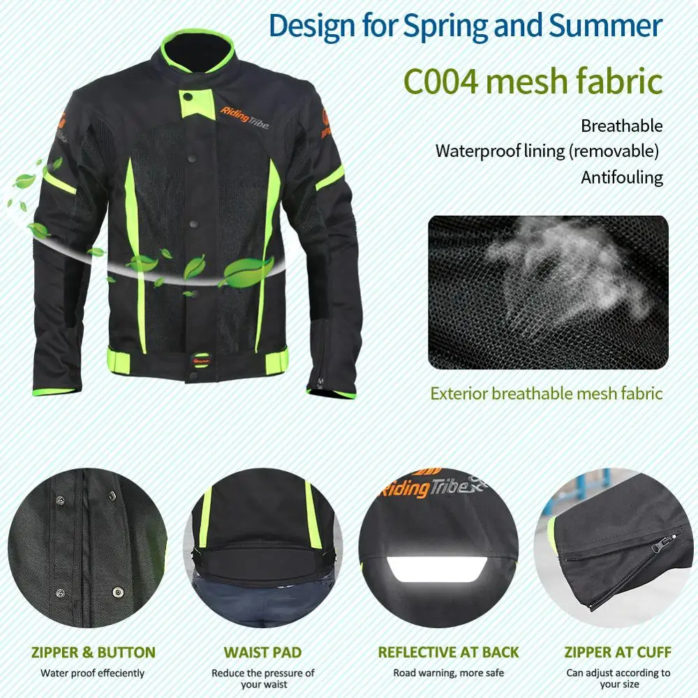 Motorrad Jacke Sommer Winter Wasserdichte Motorrad Reiten Schutz – Image 3