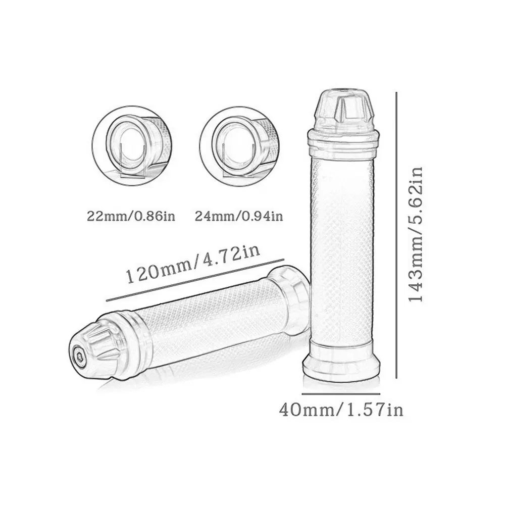 1 paar 7/8'' Anti-Slip Motorrad griffe hand Lenker Bar Griffe Fahrrad – Image 6
