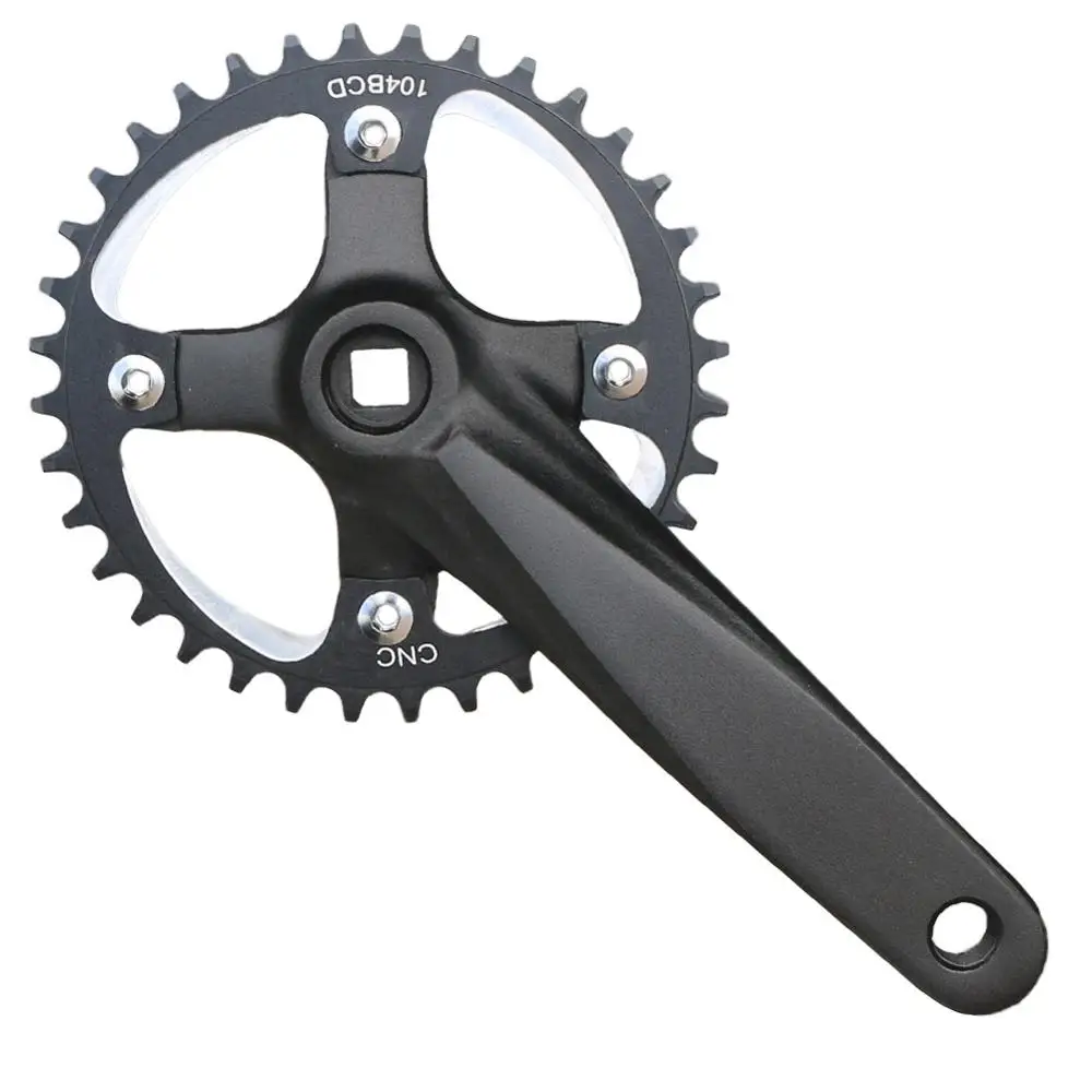 104BCD Fahrradkurbel-Kettenblatt 152/165/170mm Vierkantloch MTB – Immagine 3