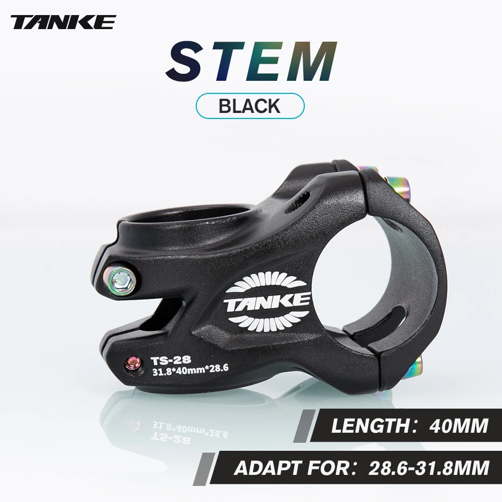 MTB Hochfester leichter Fahrradvorbau CNC-Aluminiumlegierung 0 Grad Rise AM Enduro für 40 mm / 31,8 mm