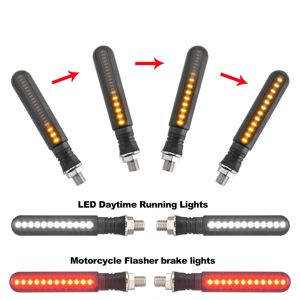 Motorrad Led Blinker Richtungs Indikatoren Blinkt Hinten Schwanz Bremse Flasher Licht Stop Signal Licht