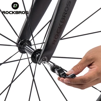 ROCKBROS Fahrrad Schnellspanner Fahrrad Radnabe Spieße vorne hinten QR Schnellspanner Spieße MTB Rennrad Clip