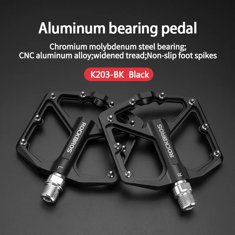 ROCKBROS MTB Radfahren Ultraleicht Pedal Fahrrad Versiegelt DU Lager Pedale Aluminium Legierung CRMO