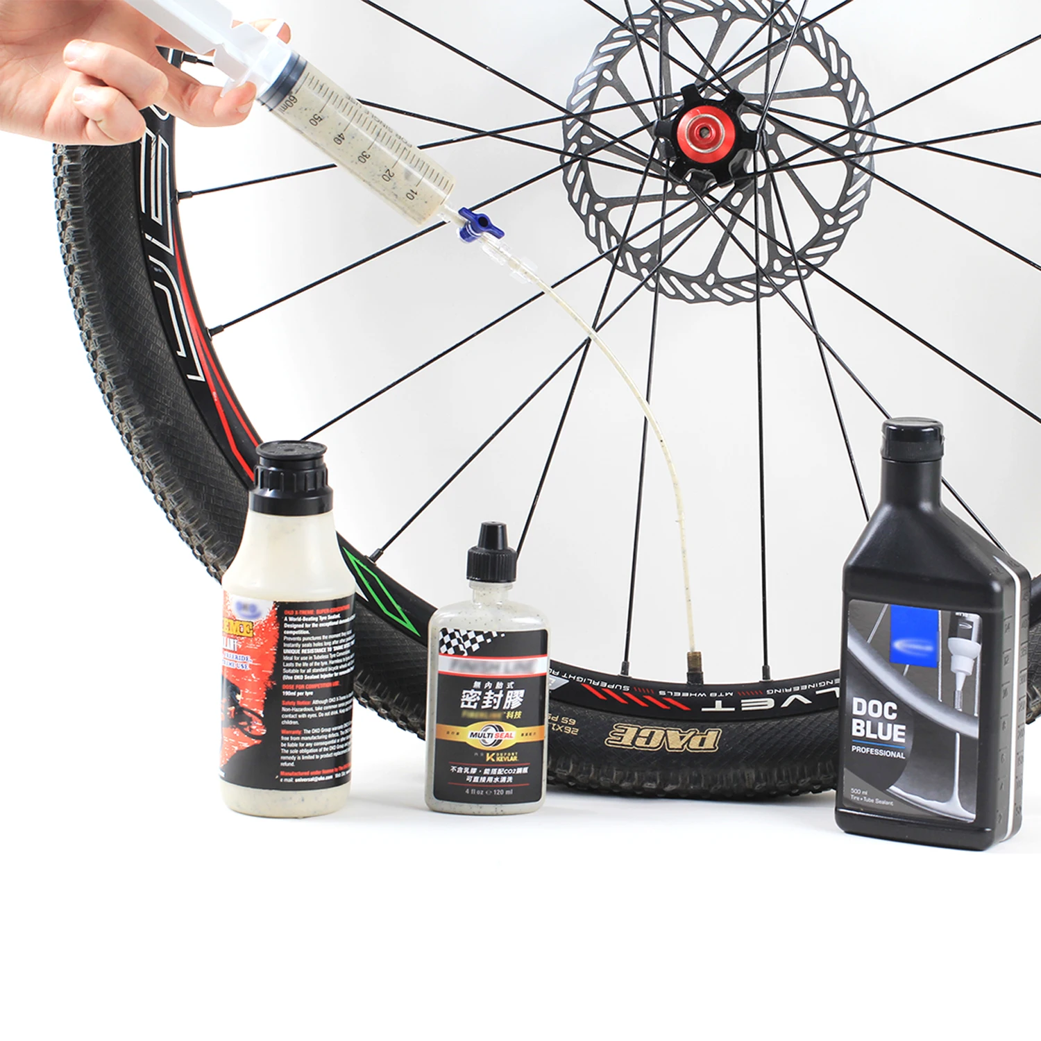 RISIKO Tubeless Reifen Injektor Fahrrad Dichtmittel Injektion Werkzeug – Bild 3