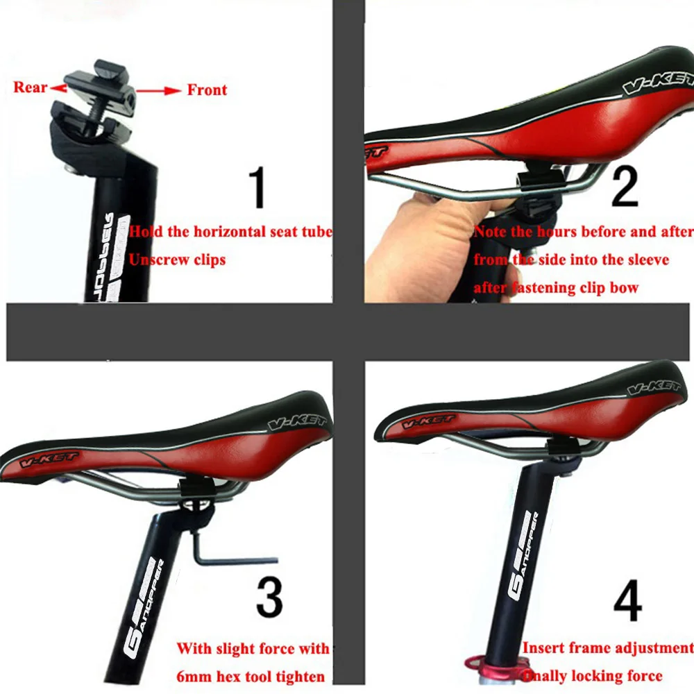 Fahrrad sattelstütze 25,4 27,2 28,6 30,9 31,6 350/450mm Lange feste – Image 6