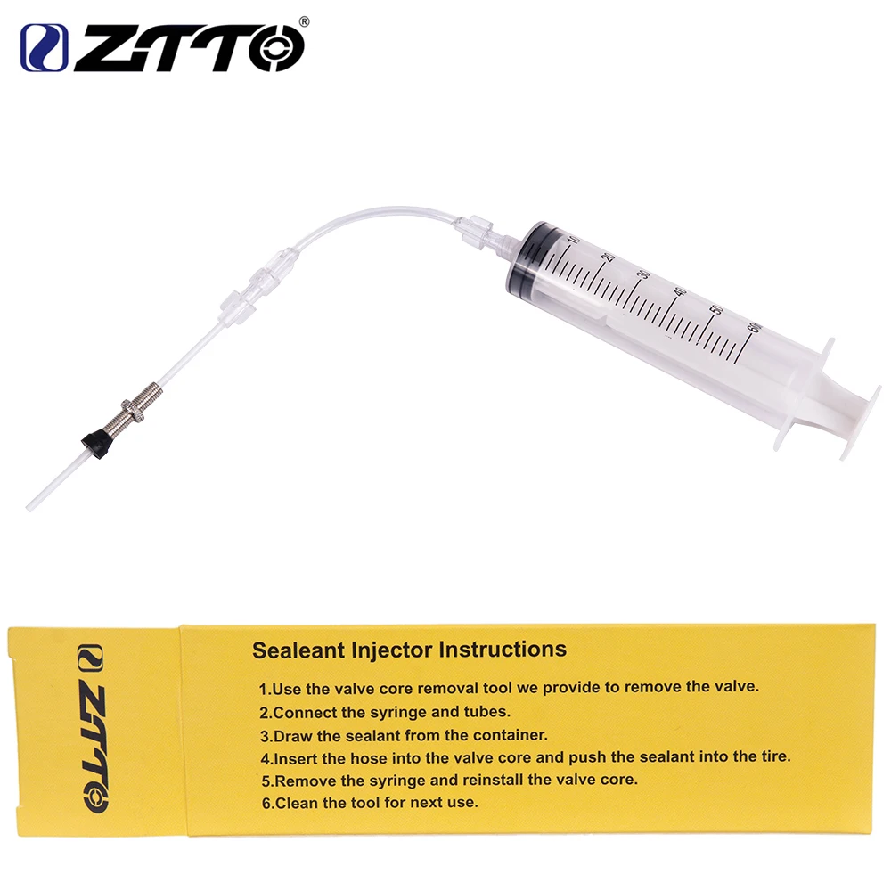 ZTTO MTB Mountain Road Bike Tubeless Dichtmittel Injektor Für Fahrrad – Immagine 6