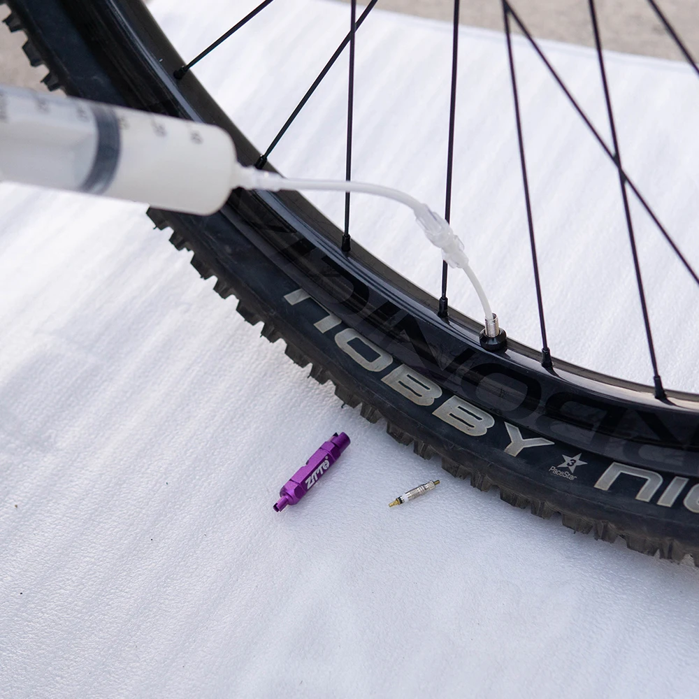 ZTTO MTB Mountain Road Bike Tubeless Dichtmittel Injektor Für Fahrrad – Immagine 5