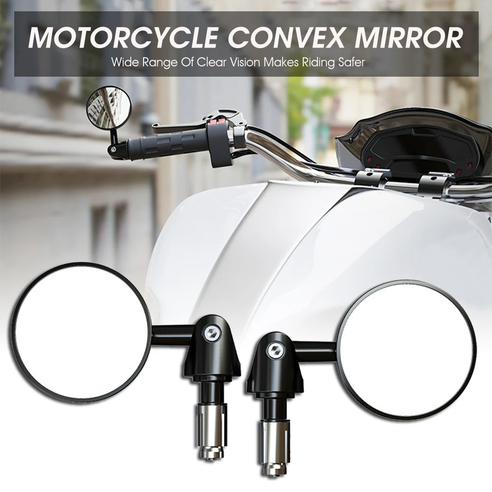 1 Paar Motorrad Lenker Ende Rückspiegel für 16-18mm ID Lenker Motorrad 7/8 "Lenker Universal Moto Zubehör