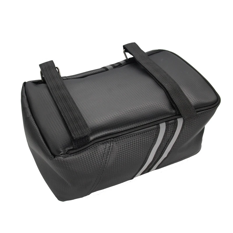 Motorrad Fahrrad Rack Gepäckträger Tasche Stamm PU Leder Wasserdicht – Bild 2