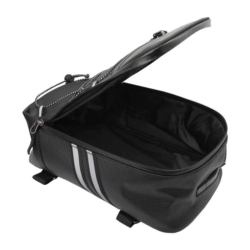 Motorrad Fahrrad Rack Gepäckträger Tasche Stamm PU Leder Wasserdicht – Bild 4