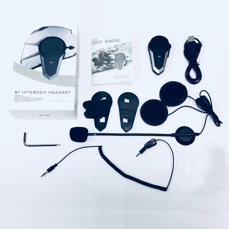 BT-S3NS Motorrad Helm Bluetooth-Kompatibel Headset Intercom – Bild 5