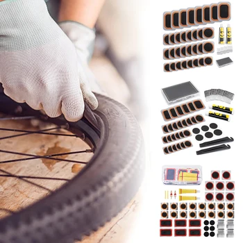 Fahrrad reifen reparatur satz Einfach zu bedienendes Fahrrad-Innenschlauch-Pannen-Patch-Kit, geeignet für die
