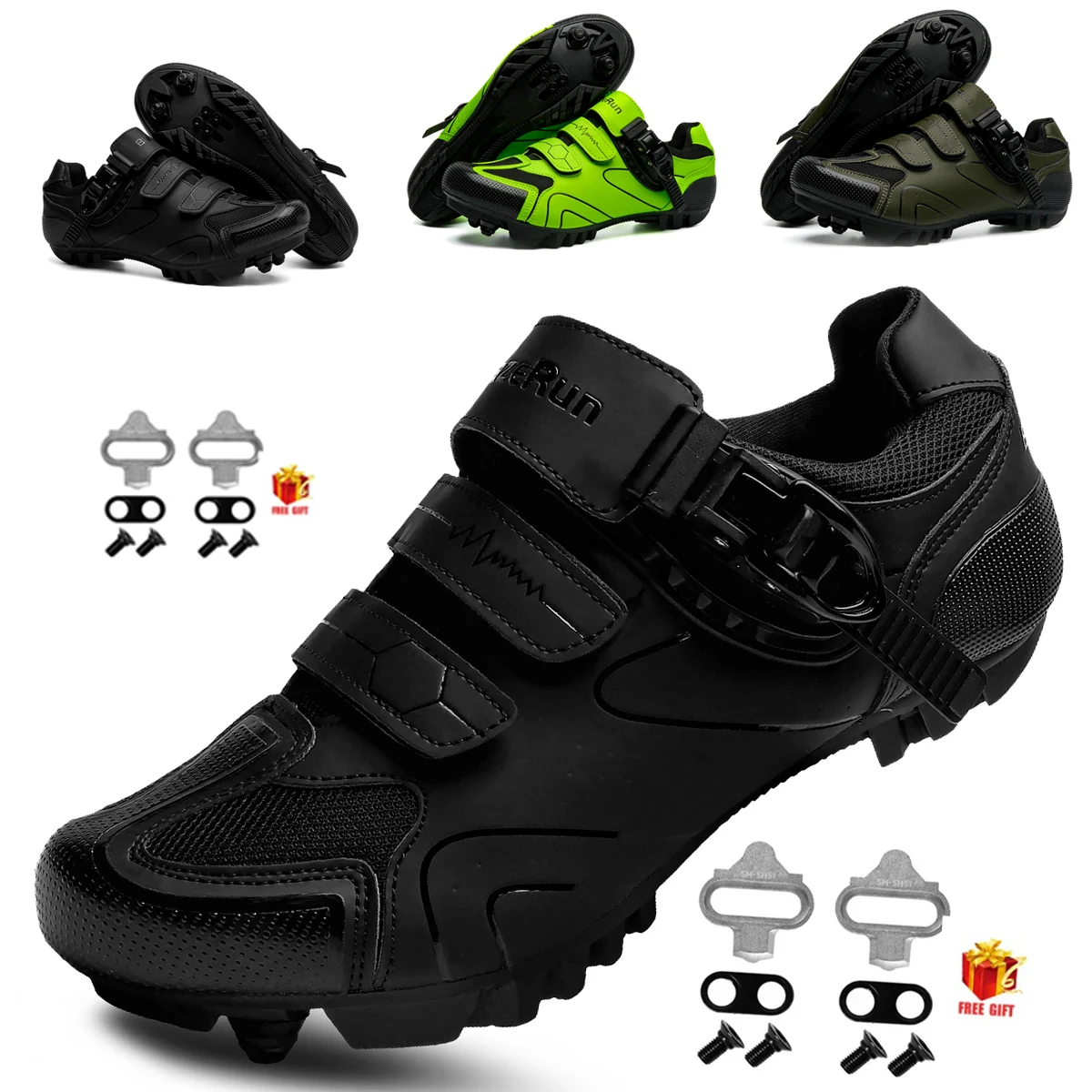 Fahrradschuhe MTB Herren Mountainbike-Schuhe Damen Rennrad-Sportschuhe