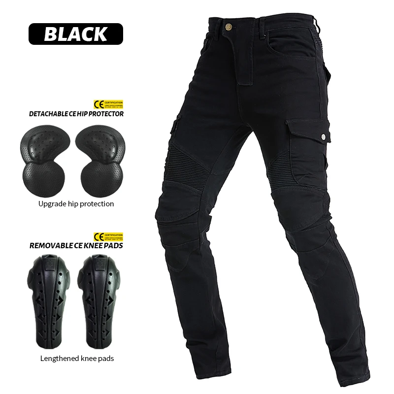 Moto Jeans Motorradhose Motorradjeans Schutzausrüstung Reiten Touring – Image 3