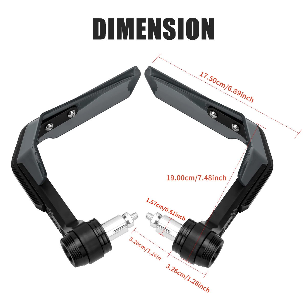 Motorrad Griff Handprotektoren Windschutz Pinsel Bar Dekoration – Bild 5