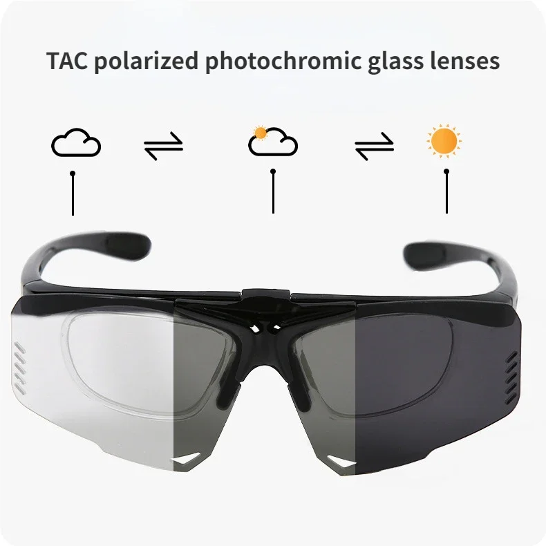 Radfahren Gläser Männer UV400 Sport Fahrrad Sonnenbrille Polarisierte – Image 4