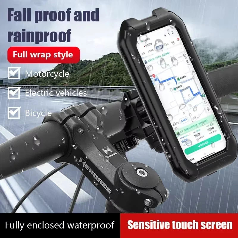 Diebstahlsicherer, wasserdichter Motorrad-Telefonhalter – Bild 2