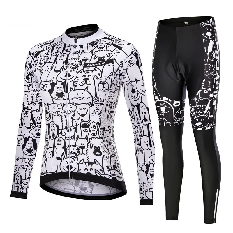 Radtrikot für Damen, lange Ärmel, Rennradbekleidung, Reitshirt – Image 3