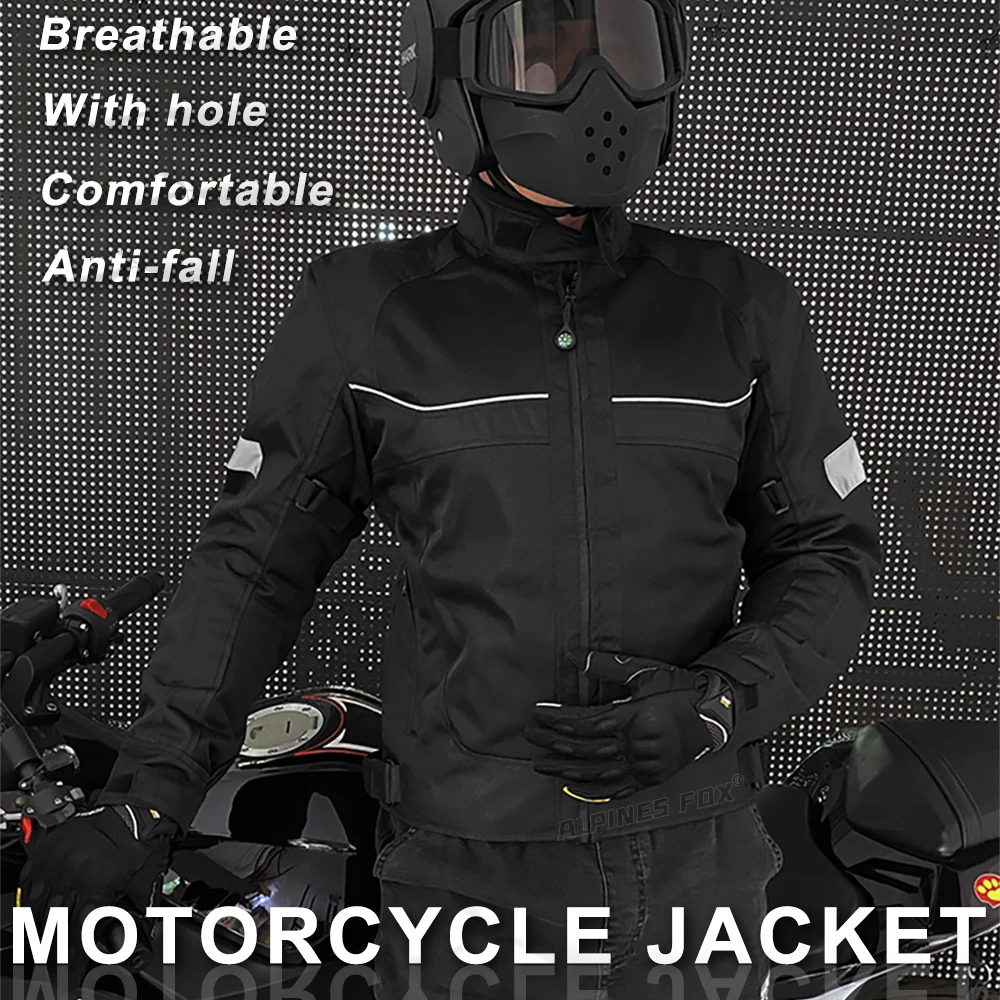 Sommer Motorradjacke Herren Motocross Jacke Motorradfahrer Jacke – Image 3