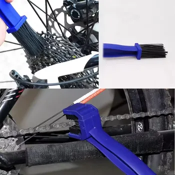 Motorrad-Kettenbürstenreiniger aus Kunststoff, Fahrrad-/Motorradbürste, Kettenreiniger, Outdoor-Scheuerbürste