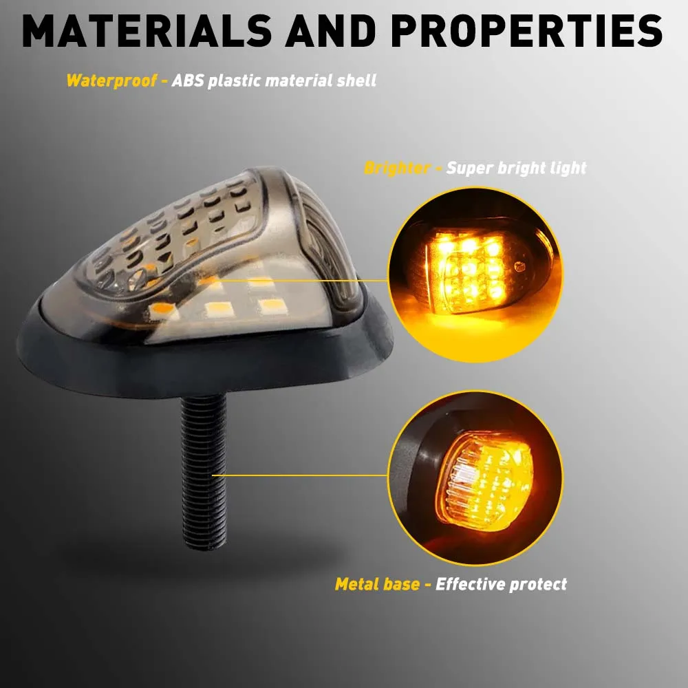 Motorrad LED Blinker Schwanz Stop Indikatoren Blinker Rücklicht – Bild 3