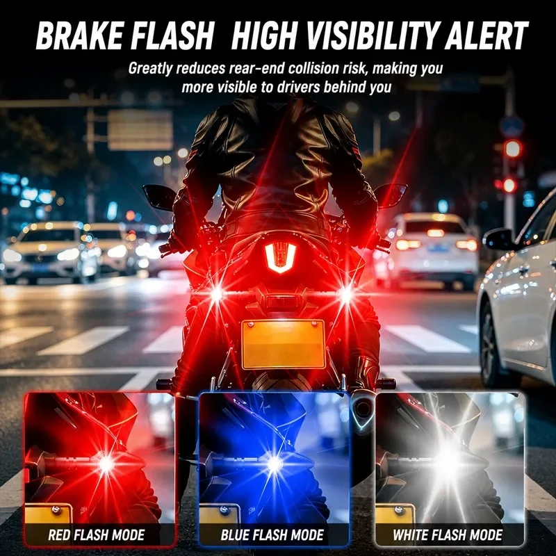 Motorrad-Blinker LED-Umgebungsleuchte mit Projektion Wasserdichtes – Bild 4