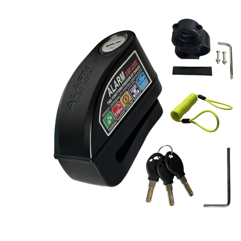 Falante Motorrad Scheibenbremse Alarmschloss difunktionale Fahrrad – Immagine 5