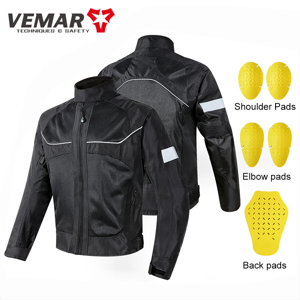 Sommer Motorradjacke Herren Motocross Jacke Motorradfahrer Jacke Schutzausrüstung Mantel Racing Reflektierende