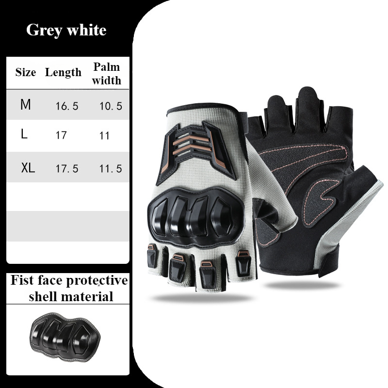 Motorrad Handschuhe Halb Finger Atmungsaktive Tragen-beständig Anti Slip Anti Fall Racing Outdoor Radfahren