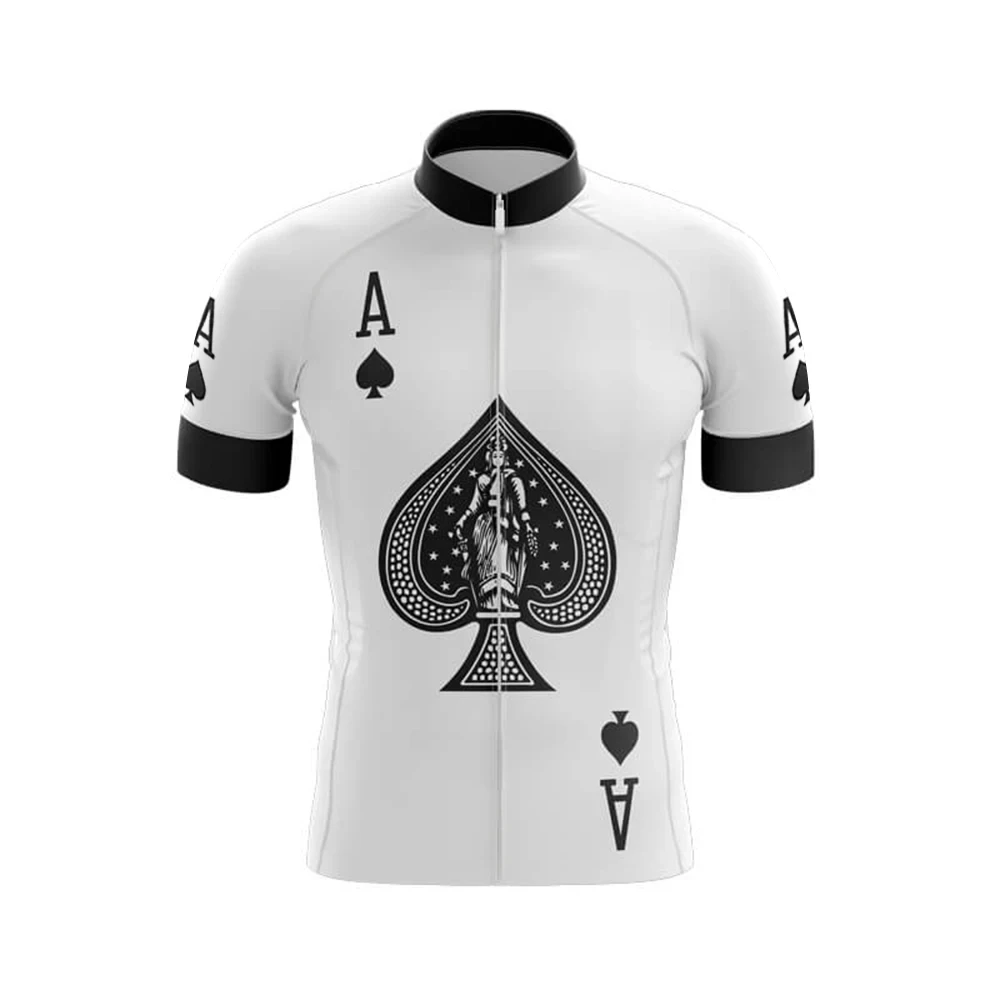 Herren Radsport Shirt Rennrad Sommer Kurzarm Fahrrad Kleidung MTB Fahrrad UV Schutz Radsport Shirt Kartenspiel