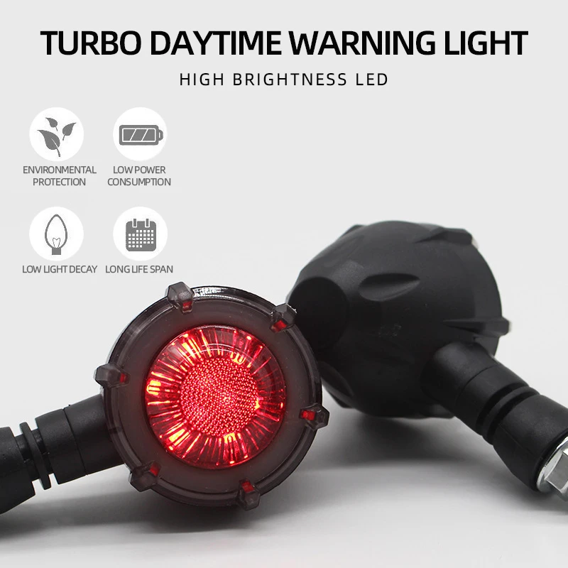 Motorrad LED-Blinker Bremslicht LED Bernsteinfarbenes (2 Stück) – Bild 5