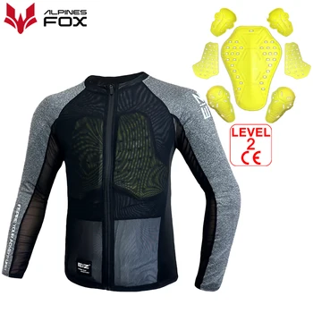 Herren Motorradjacke Sommer Atmungsaktive Motocross Körperschutz Elastische Fahrer Rennjacke Kleidung