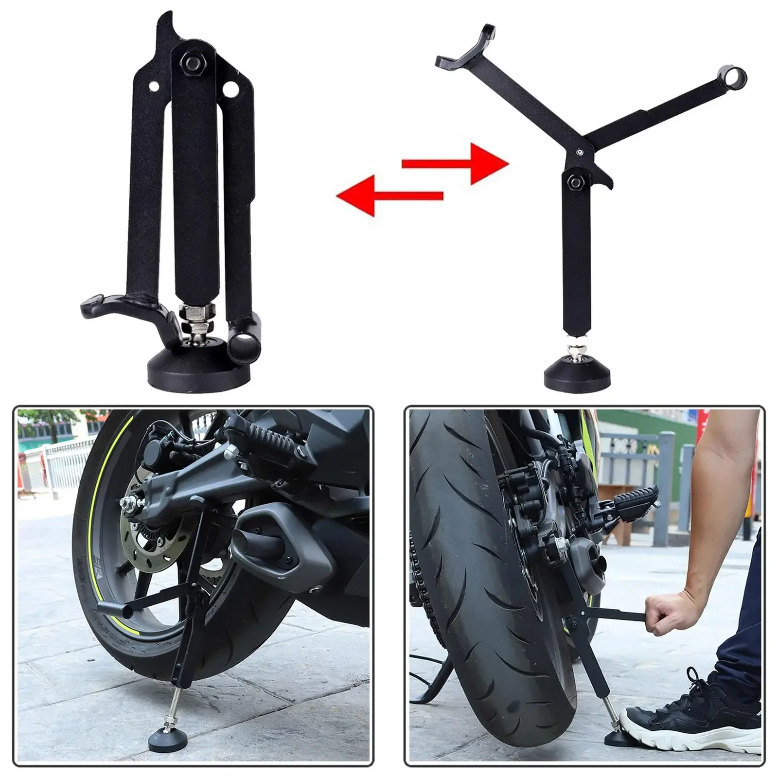 Universeller Motorrad-Radständer zur Arbeitsersparnis, Seitenständer – Bild 5