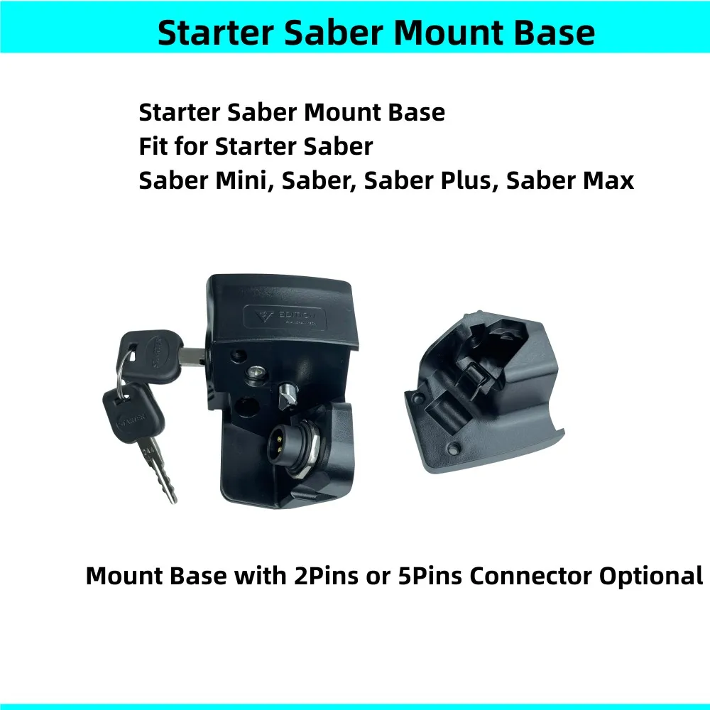 Starter Sabre Edition Ebike Batteriehalterung Basishalterung Halter Batterieentladungsstecker Stecker 36V 48V