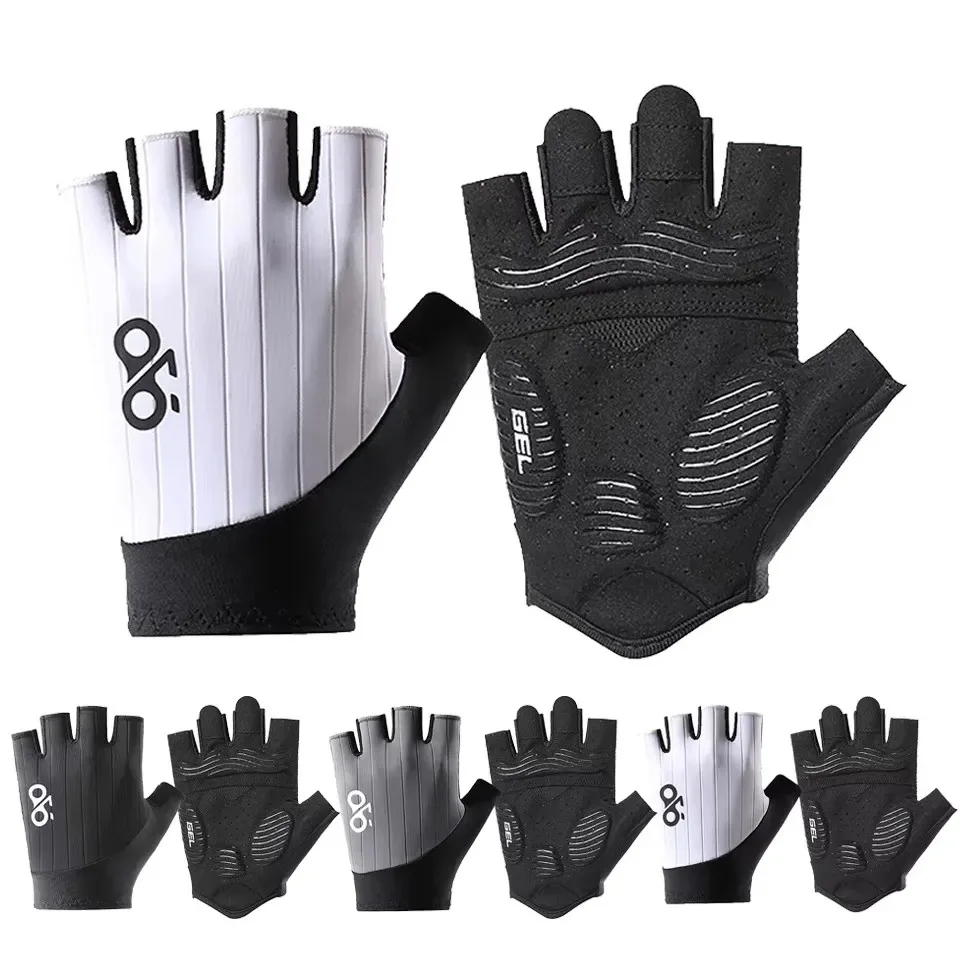 Halbfinger-Fahrradhandschuhe Sommer-Fahrradhandschuhe Stoßdämpfende Atmungsaktive Mountainbike-Handschuhe