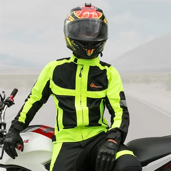 Motorrad jacke Sommer Stil atmungsaktive Motorrad fahren Schutz panzer Mantel Nacht reflektierende Warnung