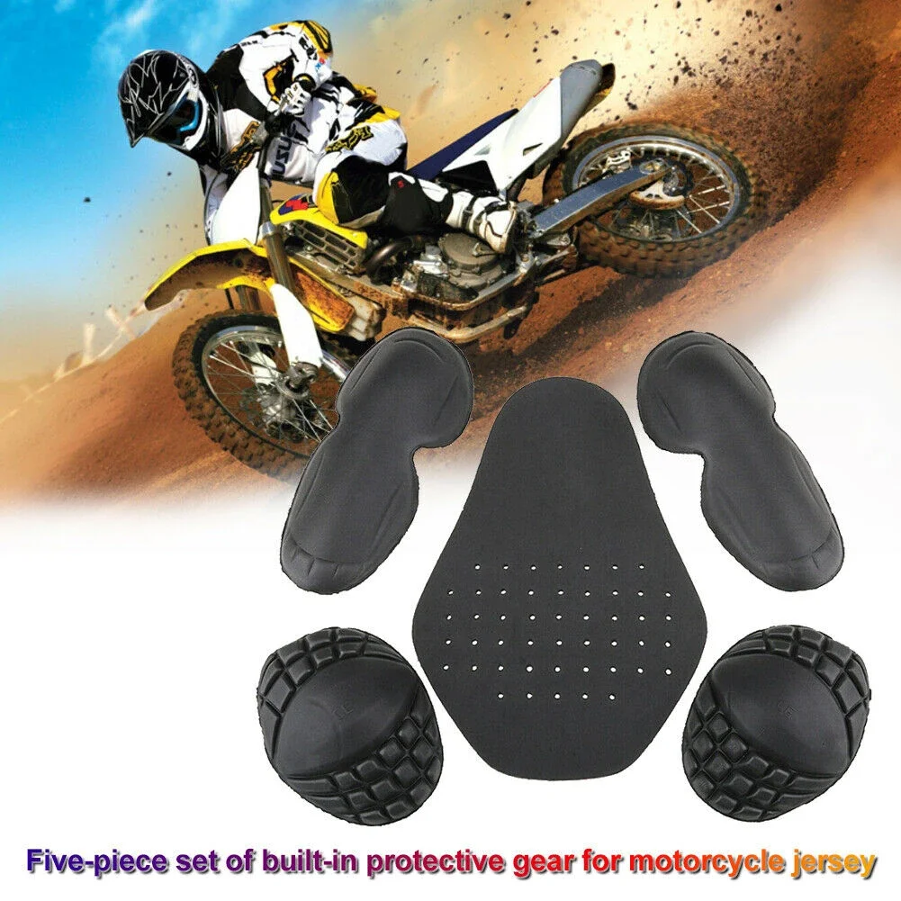 Motorrad Fahrrad Reiten Jacke Reiten Kleidung EVA Wärme-gepresst Schulter Pads Zurück Ellenbogen (5 Stück)